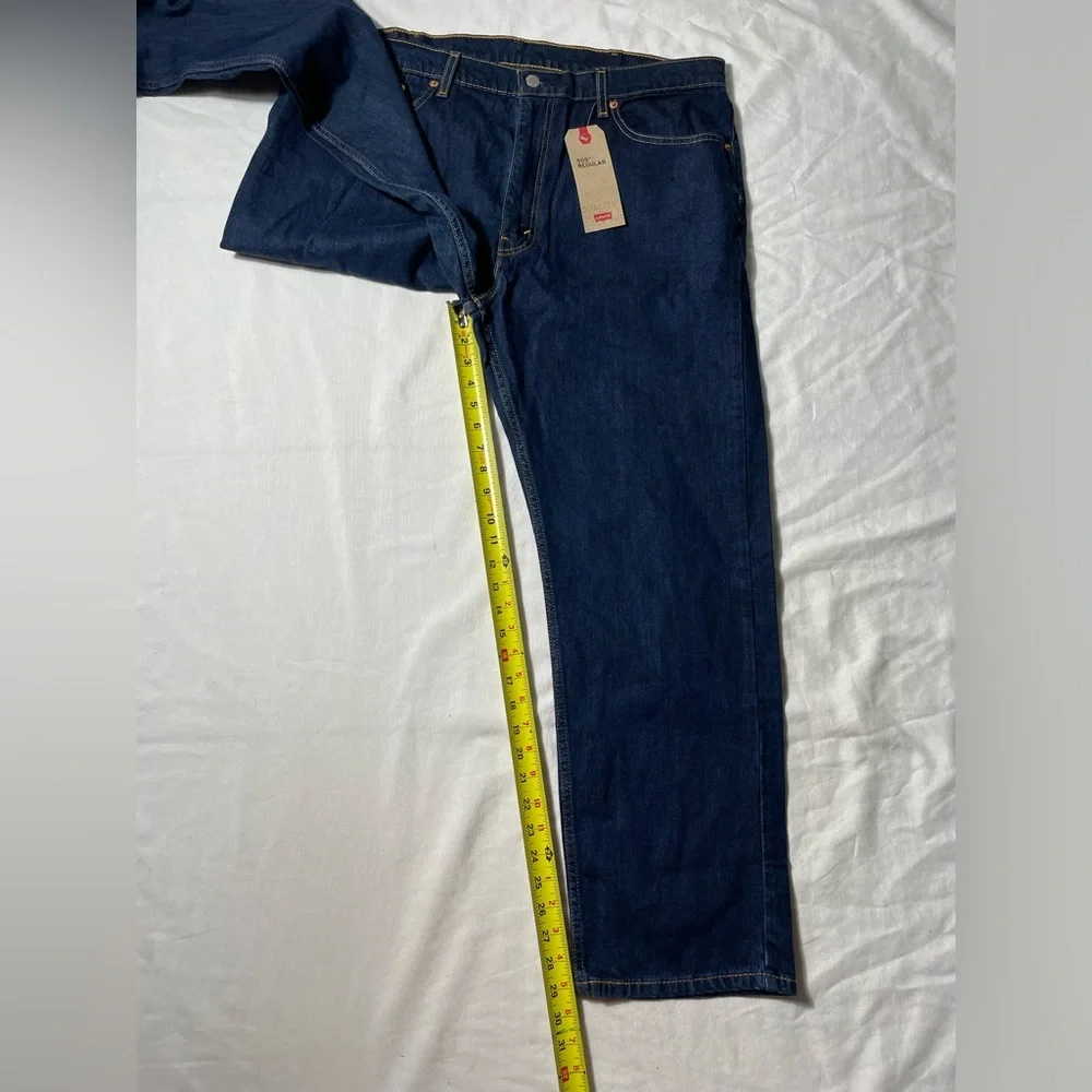 NWT Levi’s 505 Regular Fit straight leg Blue denim jeans men’s size 40 x 30